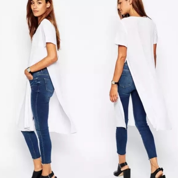 FOREVER 21 HiGHT SLITS TEE NWOT - Picture 3 of 11